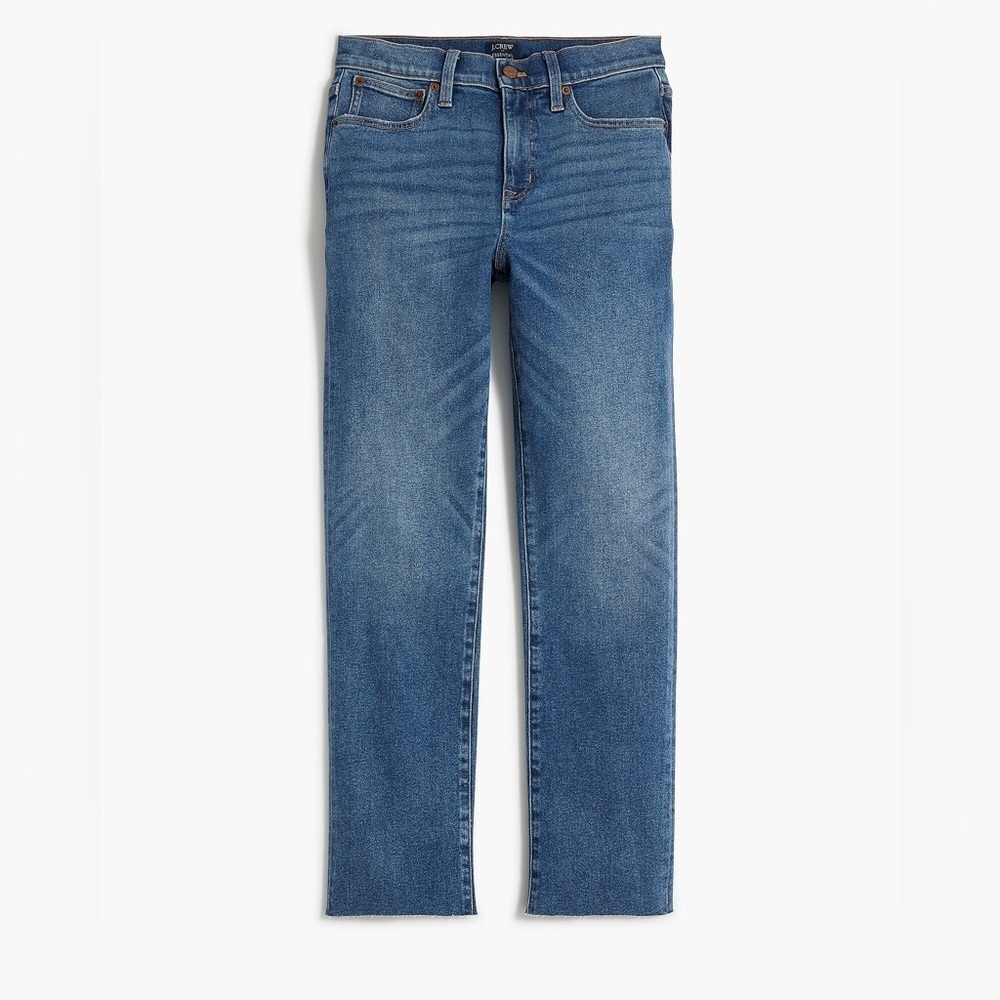 J. Crew Blue Denim High Waisted Straight Blue Denim Jeans Women’s Size 28